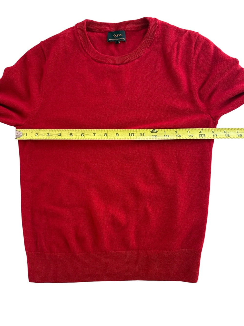 Quince Red Mongolian Cashmere Crewneck Sweater Women’s MEDIUM - Picture 2 of 10